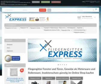 Fliegengitter-Express.de(Feinstes Fliegengitter Gewebe) Screenshot
