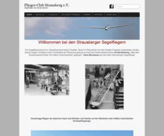 Fliegerclub-Strausberg.de(Flieger-Club Strausberg e.V) Screenshot