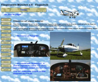Fliegerverein.eu(Fliegerverein München e.V) Screenshot