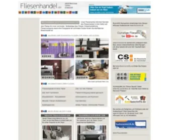 Fliesenhandel.de(Fliesen, Fliesenhandel, PLZ-Suche Fliesenhändler, Wandfliesen, Bodenfliesen, Bodenplatten) Screenshot