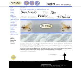 Fliesperdozen.com(Quality Trout and Salmon Fishing Flies Direct) Screenshot