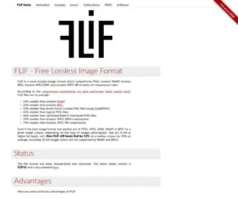 Flif.info(Free Lossless Image Format) Screenshot