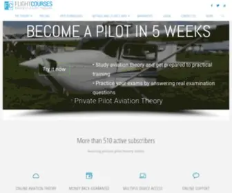 Flight-Courses.com(Private Pilot Aviation Theory database online) Screenshot