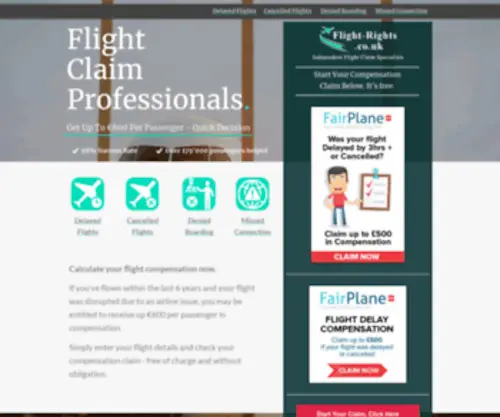 Flight-Rights.co.uk(Delayed Flights Compensation Claims) Screenshot
