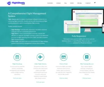 Flight-Sheets.com(Flight School Aircraft and Instructor Booking System) Screenshot