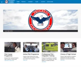 Flightacademy.co.za(SA's Top Pilot Training at Progress Flight Academy) Screenshot