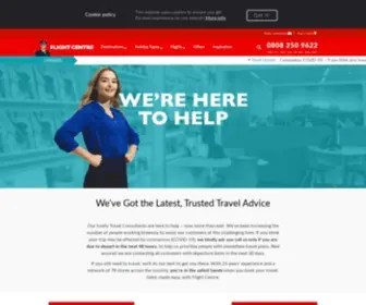 Flightcentre.co.uk(Flight Centre) Screenshot