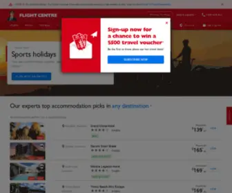 Flightcentreactive.com(Flight Centre Active Travel) Screenshot