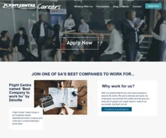 Flightcentrecareers.co.za(Flight Centre) Screenshot