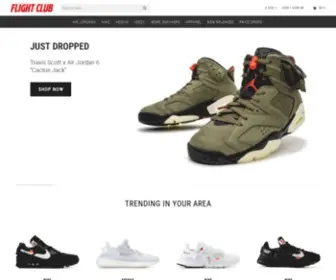 Flightclubla.com(World's #1 Sneaker Marketplace) Screenshot