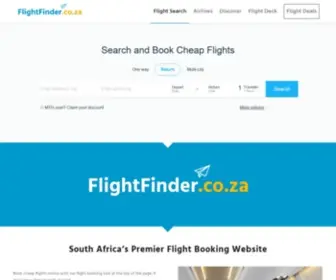 Flightfinder.co.za(⭐⭐⭐⭐⭐ Book Cheap Flights Online) Screenshot