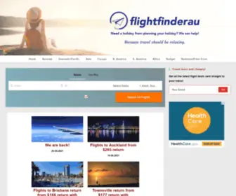 Flightfinderau.com(Homepage) Screenshot