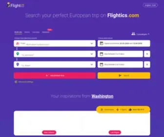 Flightics.com(Search your dreamed trip across Europe) Screenshot