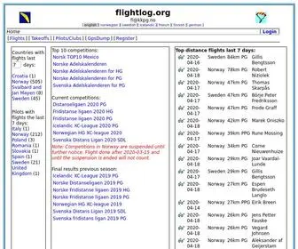 Flightlog.org(International Flightlog) Screenshot
