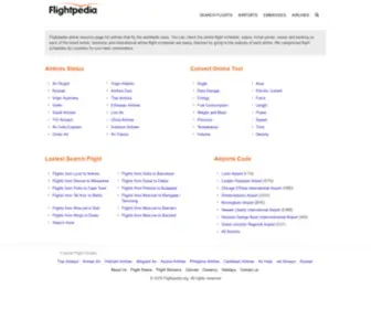 Flightpedia.org(Cheap Flights & Airline Tickets Over the World) Screenshot