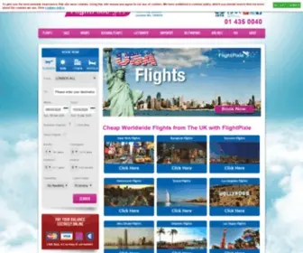 Flightpixie.co.uk(Official BudgetAir Ireland Website) Screenshot