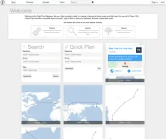 Flightplandatabase.com(Flight Plan Database) Screenshot
