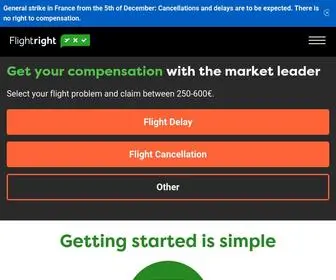 Flightright.com(Claim your Right for Flight Delay Compensation) Screenshot