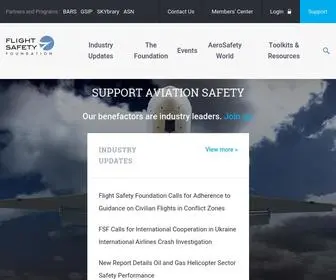 Flightsafety.org(Front Page) Screenshot