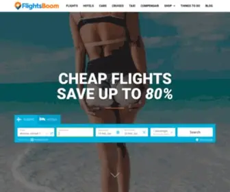 Flightsboom.com(The Cheapest Flight Tickets) Screenshot