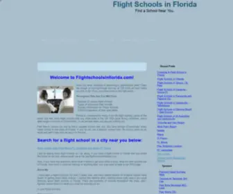 Flightschoolsinflorida.com(Flight Schools in Florida) Screenshot