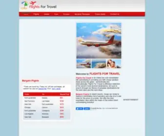 Flightsfortravel.com(Bargain Flights) Screenshot