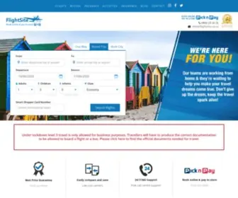 Flightsite.co.za(Book Flights) Screenshot