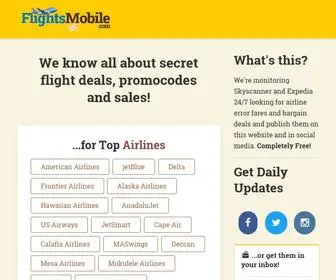 Flightsmobile.com(All the Cheapest Flights in US) Screenshot