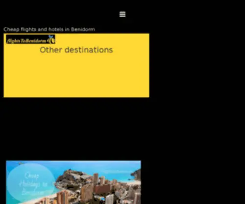 Flightstobenidorm.com(Flightstobenidorm) Screenshot