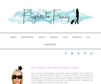 Flightstofancy.com(Flights to Fancy) Screenshot