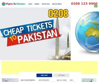 Flightstopakistan.co.uk(Cheap Flights to Pakistan From London) Screenshot