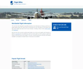 Flightwhiz.com(Worldwide Flight Information) Screenshot