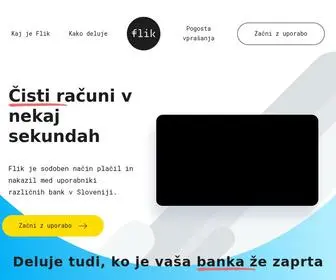 Flik.si(Sodoben način plačil in nakazil v Sloveniji) Screenshot