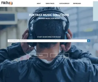 Fliktrax.com(FlikTrax Music Licensing) Screenshot