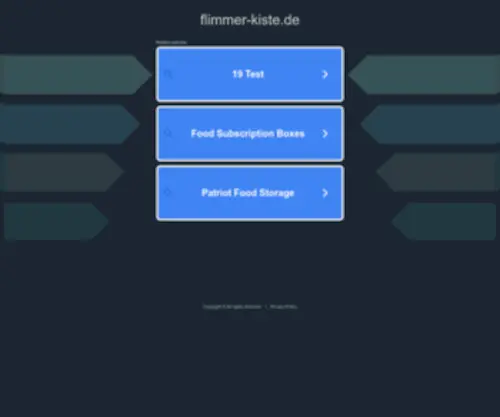 Flimmer-Kiste.de(Flimmer Kiste) Screenshot