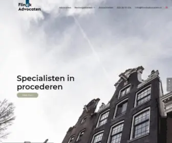 Flinckadvocaten.nl(Flinck advocaten is een advocatenkantoor in Amsterdam dat zich richt op (ondernemende)) Screenshot