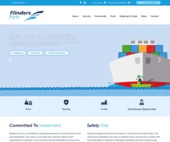 Flindersports.com.au(Flinders Ports South Australia) Screenshot