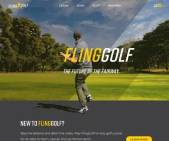 Flinggolf.com(The Future of the Fairway. FlingGolf) Screenshot