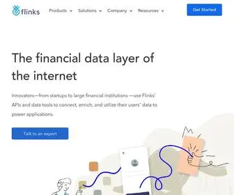 Flinks.com(The Financial Data Layer of the Internet) Screenshot