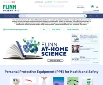 Flinnsci.com(Flinn Scientific) Screenshot
