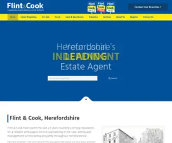 Flintandcook.co.uk(Estate Agents Hereford) Screenshot