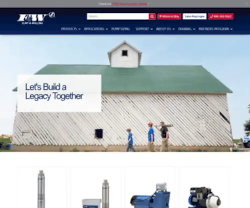 Flintandwalling.com(Potable Water Pumps and Systems) Screenshot