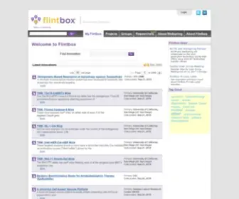 Flintbox.com(The most comprehensive innovation search platform) Screenshot