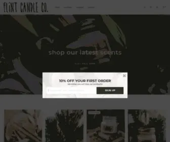 Flintcandleco.com(Handmade candles) Screenshot
