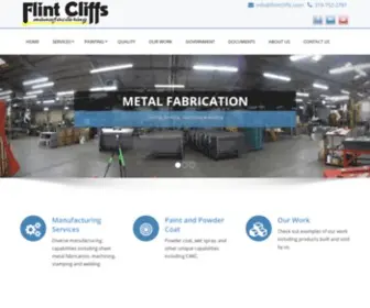 Flintcliffs.com(Flint Cliffs Manufacturing) Screenshot