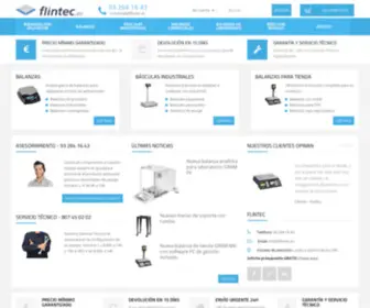 Flintec.es(Tienda de balanzas online. Somos especialistas en balanzas y básculas para todas las aplicaciones) Screenshot