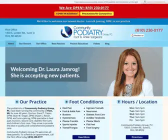 Flintfeet.com(Community Podiatry Group) Screenshot