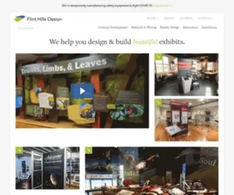 Flinthillsdesign.com(We build beautiful museum exhibits) Screenshot