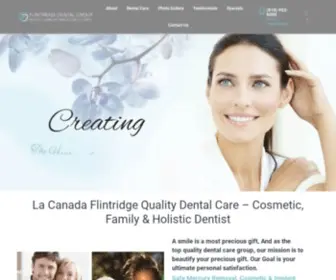 Flintridgedentalgroup.com(High Quality Dental Care. A smile) Screenshot