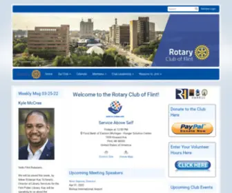 Flintrotary.org(Rotary Club of Flint) Screenshot